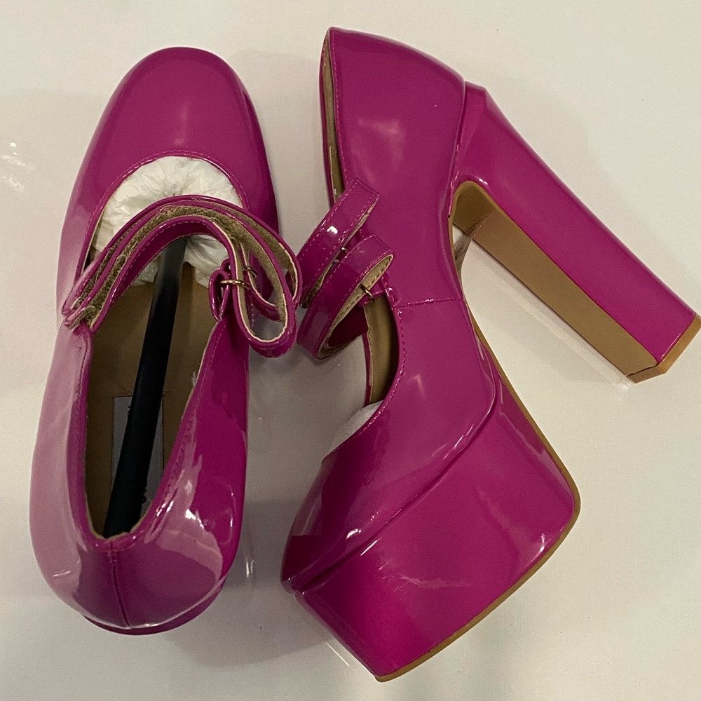 NWT Steve Madden Adapts Mary Jane Style Sky Rise Platform Heels Size 8. - Picture 10 of 10